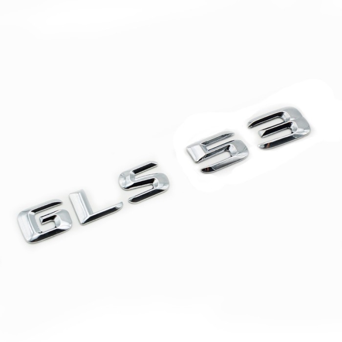Emblema GLS 53 pentru spate portbagaj Mercedes, chrom