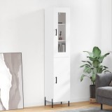 vidaXL Dulap &icirc;nalt, alb, 34,5x34x180 cm, lemn prelucrat