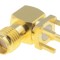 Conector SMA mamă 90&deg; THT
