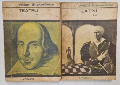 TEATRU , VOL. I - II de WILLIAM SHAKESPEARE , 1971 foto