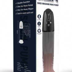 Pompa Electrica Suck Vacuum Penis Pump, 8 Moduri Suctiune, USB, Negru