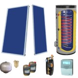 Pachet Solar 6 Persoane, Confort Bivalent 300 l, Colector F 2,5