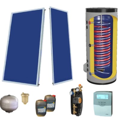 Pachet Solar 4 Persoane, Economic Bivalent 200 l, Colector F 2,5 foto