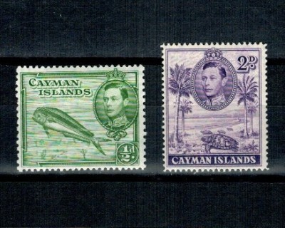 Insulele Cayman 1938 - Fauna, Mi.No.102A,105C neuzate foto