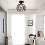 Lustra Vera, 1*E27, Negru, Metal si Cristal ModernLight Concept
