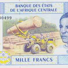 Bancnota Statele Africii Centrale ( Chad ) 1.000 Franci 2002 - P607Ce UNC