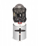 Scaun auto Pegasus baza isofix si picior de fixare 0-36 kg rotativ 360 grade Dark Light Grey, Lorelli