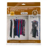 Set 3 saci de vidat pentru rochii si paltoane Shopiens&reg;, 70 x 144 cm