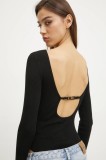 Karl Lagerfeld Jeans body femei, culoarea negru, light, A1W18024