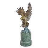 Vultur-statueta din bronz cu un soclu din marmura BX-86