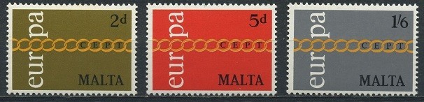 Malta 1971 - Europa-cept 3v.neuzat,perfecta stare(z)