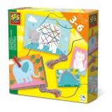 Kit creativ pentru copii cu accesorii incluse - Invat sa cos, SES Creative