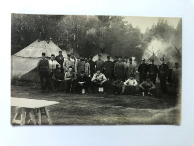 Fotografie veche grup de soldati - primul razboi mondial (9) foto