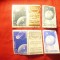 2 Serii mici RPR 1957 si 1958 Cosmos cu si fara supratipar , 2x2timbre +2 vignet