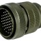 Conector circular 32mm aliaj aluminiu oliv
