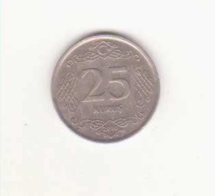 Turcia 25 kuruș 2010 foto