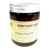 Lum&acirc;nare din soia de aromaterapie &ndash; Creativitate, 200 g, timp de ardere 40 de ore