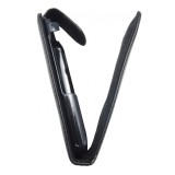 Husa flip TelOne neagra pentru LG KP500 Cookie