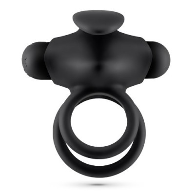 Inele vibratoare - Crushious Thumper Inel Vibrator Dublu pentru Penis cu Telecomanda Strange Membrul si Testiculele foto