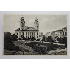 UNGARIA , DEBRETIN , MAREA BISERICA PROTESTANTA , FOTOGRAFIE TIP CARTE POSTALA , 1931