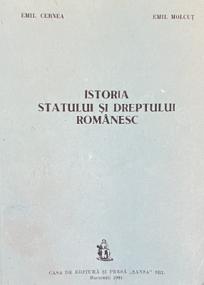 Istoria statului si dreptului romanesc - Emil Molcut 1991 foto