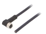 Cablu Conectare M8 IGUS Unghi 5m IP69K 3 Pini TPE Albastru 60V