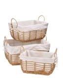 Cumpara ieftin Set 3 cosuri depozitare 33 x 20,5 x 16,5, 41 x 27,5 x 19, 44 x 33 x 21 cm