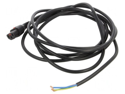 Cablu Alimentare IEC C13 cu Blocare 4m Negru 10A foto