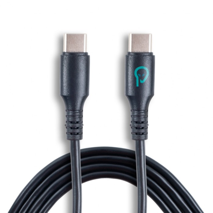 CABLU alimentare si date SPACER, pt. smartphone, USB Type-C (T) la USB Type-C(T), PVC, ambalaj punga, 1m, negru &amp;quot;SPDC-TYPEC-TYPEC-PVC-BK-1.0&amp;quot