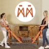 Curele de transport si de ridicare, Mmgoqqt, Greutatea maxima suportata de 220kg, 2 buc, Portocaliu