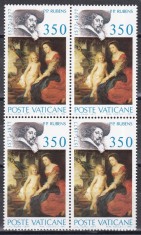 Vatican 1977 - 400 de ani de la nașterea lui Rubens, Bloc de 4, MNH