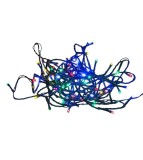 Ghirlanda Luminoasa Craciun KIK 12m, 120 LED Multicolor, IP44, Exterior/Interior