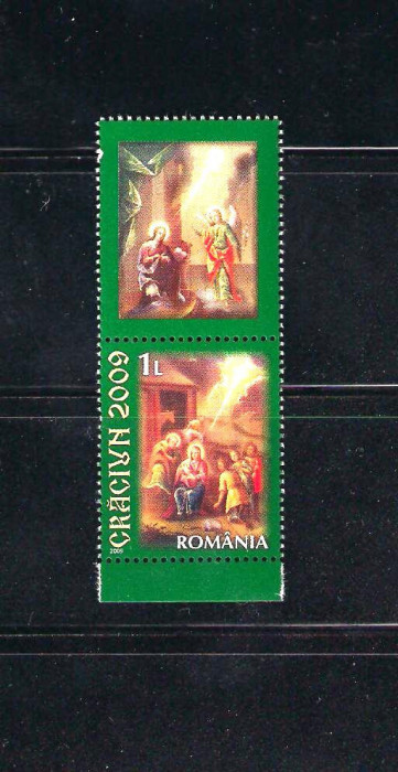 ROMANIA 2009 - CRACIUN, VINIETA 3, MNH - LP 1850e
