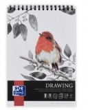 Bloc desen Drawing A4 cu spira dubla, 50 file, hartie 160g/mp, colectia Oxford Artistic