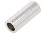 Manşon distanţier 40mm cilindric alamă nichel 16mm