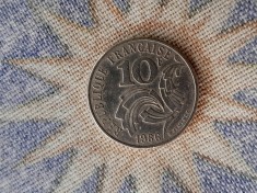 10 FRANCS 1986 . Franta. foto