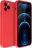 Husa de protectie din silicon pentru Apple iPhone 14 Pro Max, SoftTouch, interior microfibra, Rosu, Oem