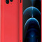 Husa de protectie din silicon pentru Apple iPhone 14 Pro Max, SoftTouch, interior microfibra, Rosu