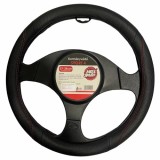 Husa volan Sport - M - O 37/39cm - Negru/Rosu Garage AutoRide