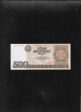 Bancnota Germania RDG DDR 500 Mark 1985, Seria 1880440 (FALSA!)