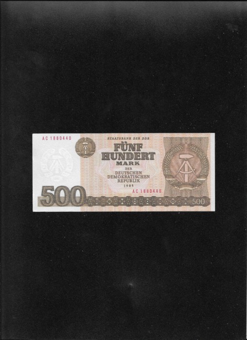 Germania RDG DDR 500 mark 1985 seria1880440 FALSA!