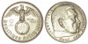 Germania Nazista 2 Mark Argint 1939, Hindenburg, EF, Moneda Argint Germania WW2, Numismatica