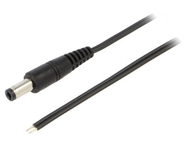 Cablu Alimentare DC 5,5x2,5mm Negru 1,5m