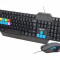 Kitt gaming tastatura si mouse Gembird US layout Black