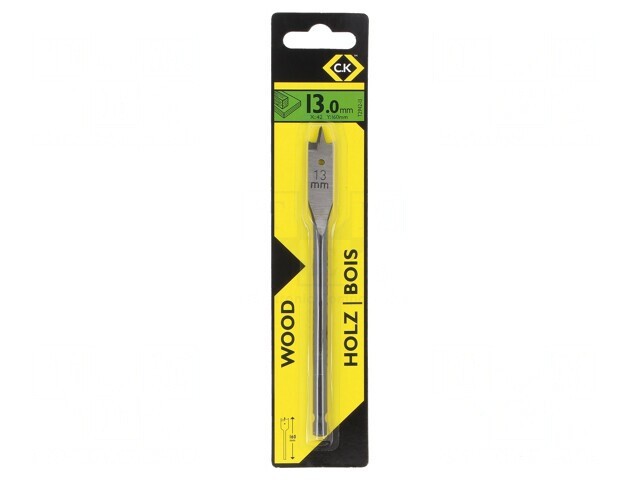 Burghiu Lemn 13mm 160mm Oțel HSS