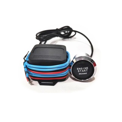 Kit buton pornire motor autoturism cu iluminare 12V foto