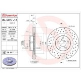 Set disc frana Subaru Forester (Sg) 02.02-12.12, Impreza Estate (Gf) 08.92-12.00, Impreza Estate (Gg) 10.00-12.08, Impreza Saloon (Gc) 08.92-09.01, I, BREMBO