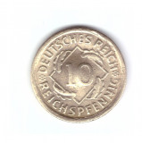 Moneda Germania 10 pfennig 1935 A, concava