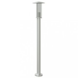Cumpara ieftin Lampa exterioara de podea, argintiu, 100 cm, otel inoxidabil