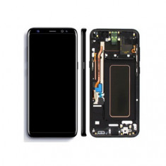 Display cu touchscreen cu rama Negru Samsung G955 Galaxy S8 Plus Service Pack